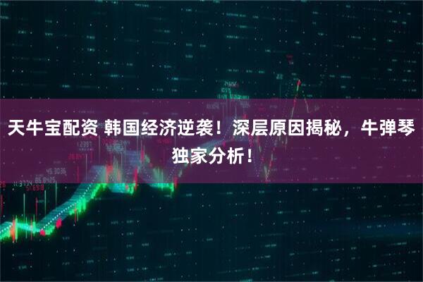 天牛宝配资 韩国经济逆袭！深层原因揭秘，牛弹琴独家分析！