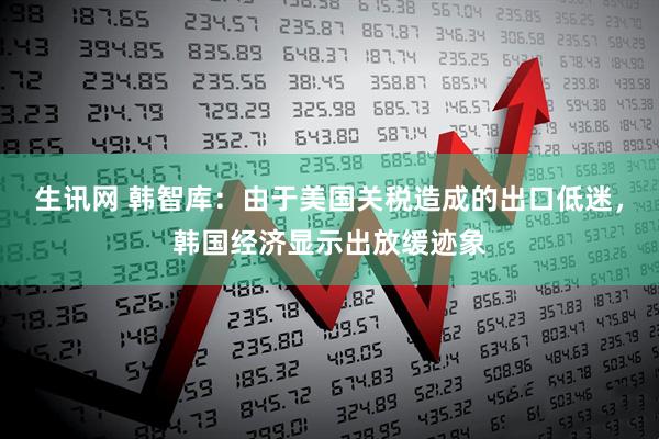 生讯网 韩智库：由于美国关税造成的出口低迷，韩国经济显示出放缓迹象