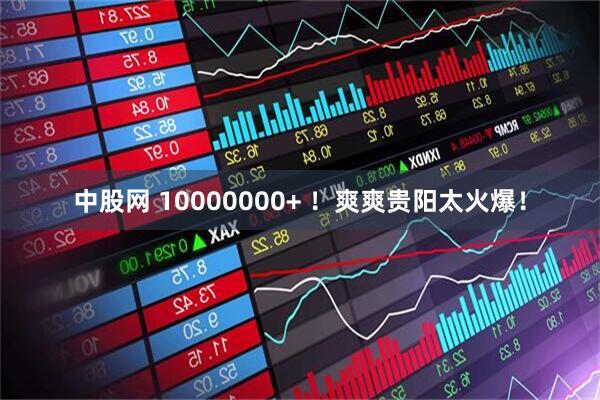 中股网 10000000+ ！爽爽贵阳太火爆！